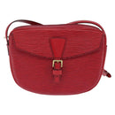 LOUIS VUITTON Epi Jeune Fille MM Shoulder Bag Red M52157 LV Auth 148136-13