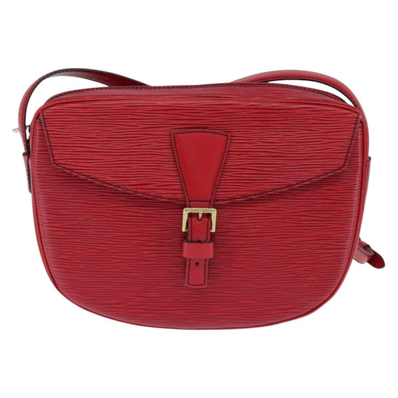 LOUIS VUITTON Epi Jeune Fille MM Shoulder Bag Red M52157 LV Auth 148136