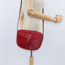 LOUIS VUITTON Epi Jeune Fille MM Shoulder Bag Red M52157 LV Auth 148136-23