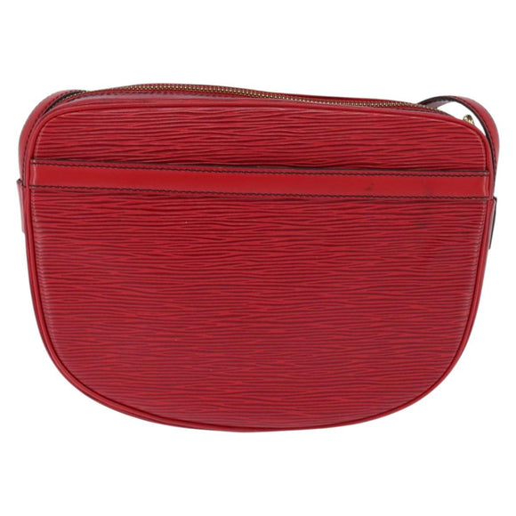 LOUIS VUITTON Epi Jeune Fille MM Shoulder Bag Red M52157 LV Auth 148136