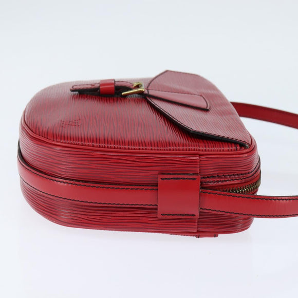 LOUIS VUITTON Epi Jeune Fille MM Shoulder Bag Red M52157 LV Auth 148136