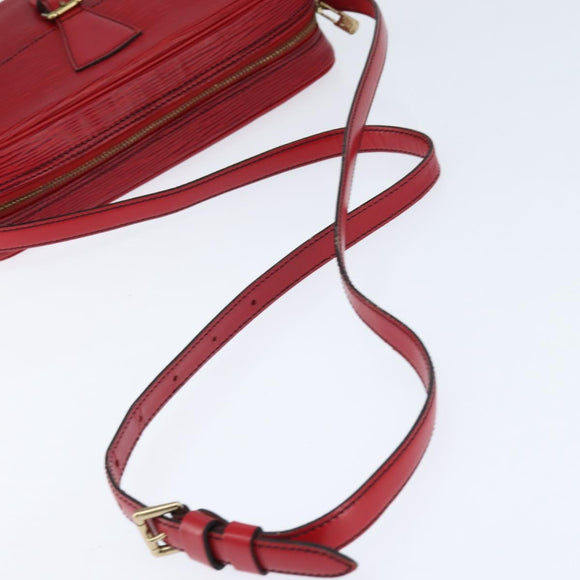 LOUIS VUITTON Epi Jeune Fille MM Shoulder Bag Red M52157 LV Auth 148136