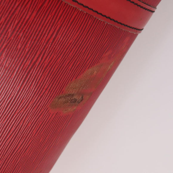 LOUIS VUITTON Epi Keepall 60 Boston Bag Red M42947 LV Auth 148138
