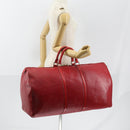 LOUIS VUITTON Epi Keepall 60 Boston tas rood M42947 LV Auth 148138-22