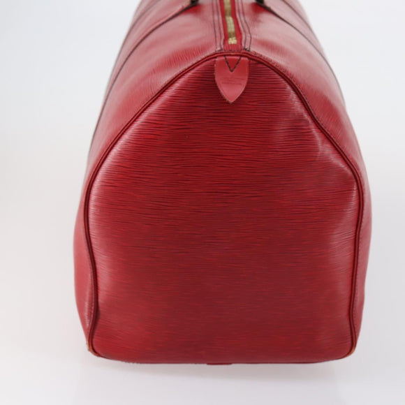 LOUIS VUITTON Epi Keepall 60 Boston tas rood M42947 LV Auth 148138