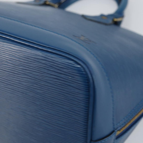LOUIS VUITTON Epi Alma Hand Bag Toledo Blue M52145 LV Auth 148139
