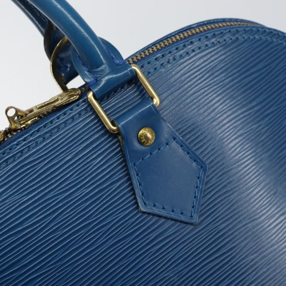 LOUIS VUITTON Epi Alma Hand Bag Toledo Blue M52145 LV Auth 148139