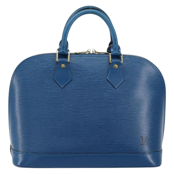 LOUIS VUITTON Epi Alma Hand Bag Toledo Blue M52145 LV Auth 148139