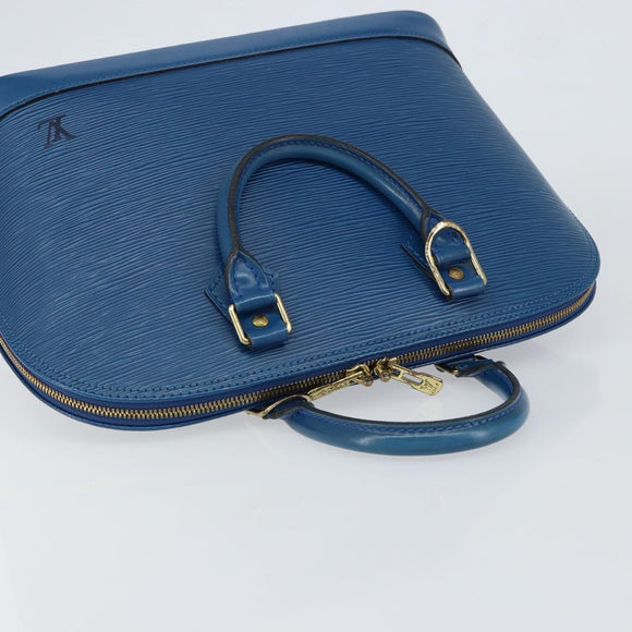 LOUIS VUITTON Epi Alma Hand Bag Toledo Blue M52145 LV Auth 148139