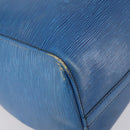 LOUIS VUITTON Epi Keepall 45 Boston Bag Blue M42975 LV Auth 148140-14