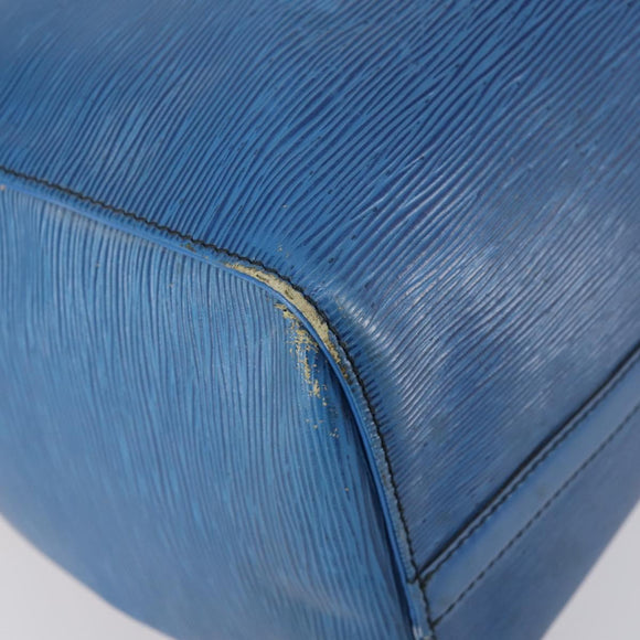 LOUIS VUITTON Epi Keepall 45 Boston Bag Blue M42975 LV Auth 148140