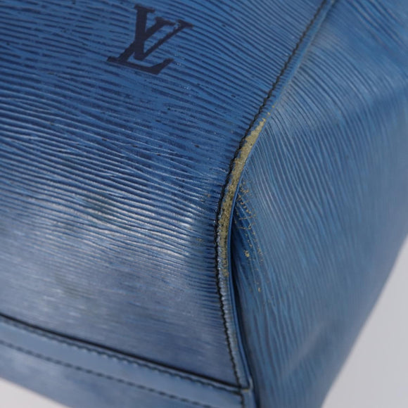 LOUIS VUITTON Epi Keepall 45 Boston Bag Blue M42975 LV Auth 148140A