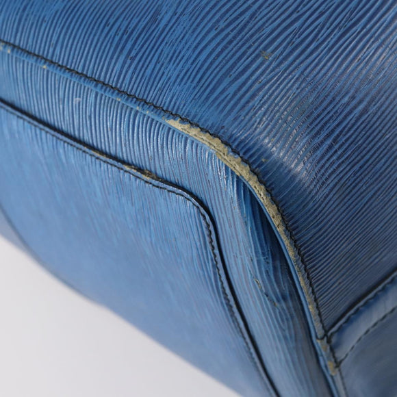 LOUIS VUITTON Epi Keepall 45 Boston Bag Blue M42975 LV Auth 148140