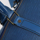 LOUIS VUITTON Epi Keepall 45 Boston Bag Blue M42975 LV Auth 148140-17
