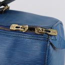 LOUIS VUITTON Epi Keepall 45 Boston Bag Blue M42975 LV Auth 148140-20