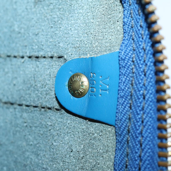 LOUIS VUITTON Epi Keepall 45 Boston Bag Blue M42975 LV Auth 148140A