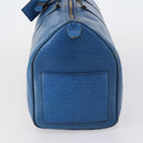 LOUIS VUITTON Epi Keepall 45 Boston Bag Blue M42975 LV Auth 148140-3