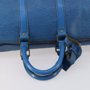 LOUIS VUITTON Epi Keepall 45 Boston Bag Blue M42975 LV Auth 148140A-7
