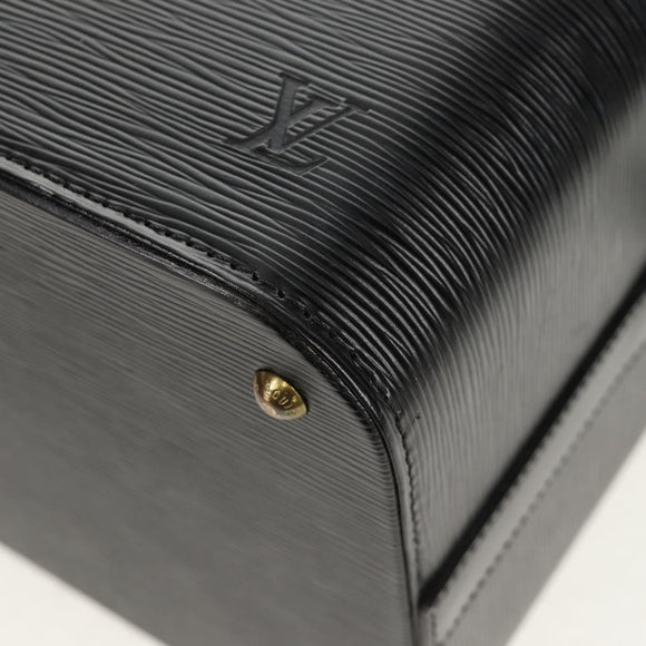 LOUIS VUITTON Vanity Epi Shoulder Bag Black LV Auth 148141A