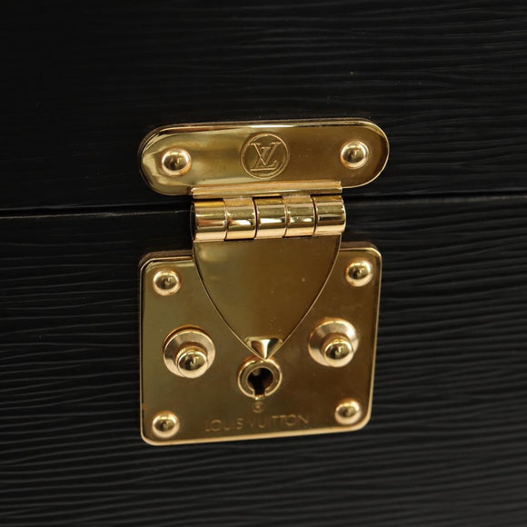 LOUIS VUITTON Vanity Epi Umhängetasche Schwarz LV Auth 148141