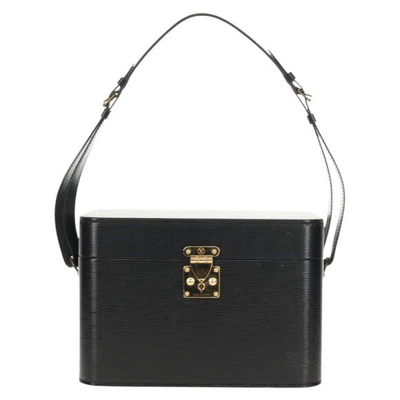 LOUIS VUITTON Vanity Epi Shoulder Bag Black LV Auth 148141A
