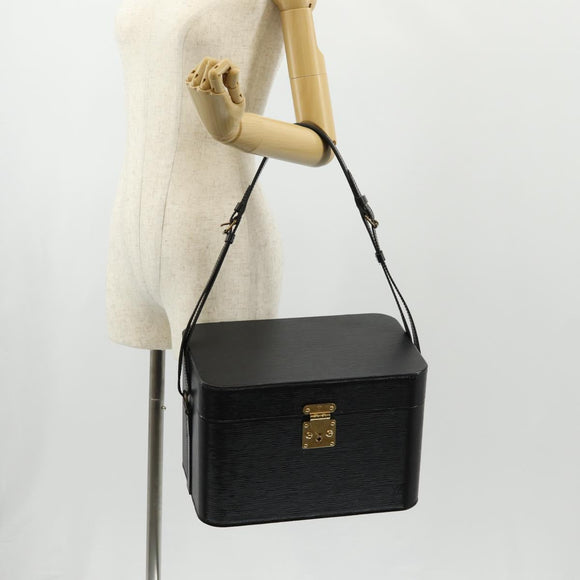 LOUIS VUITTON Vanity Epi Umhängetasche Schwarz LV Auth 148141