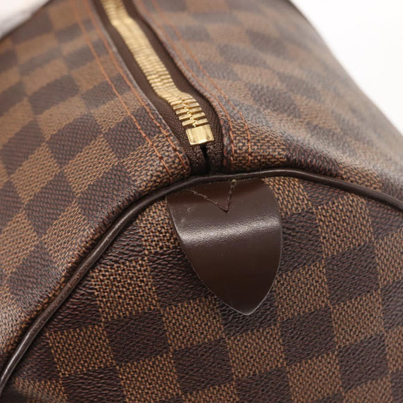 LOUIS VUITTON Damier Ebene Keepall 50 Boston Bag N41427 LV Auth 148143