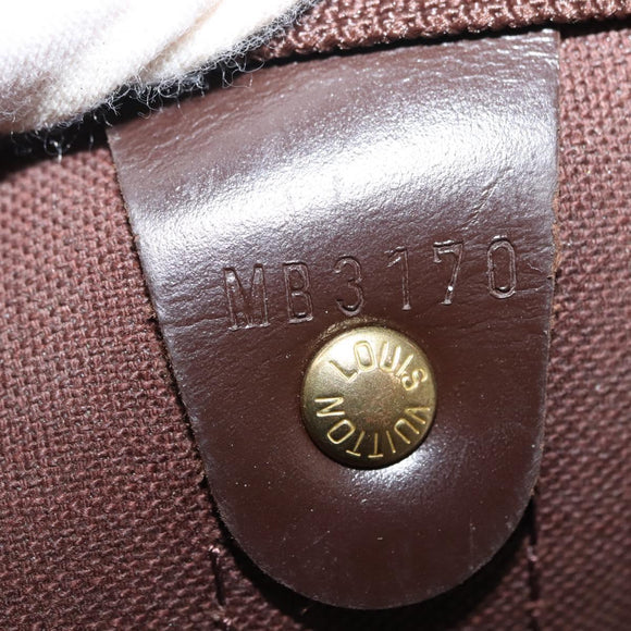 LOUIS VUITTON Damier Ebene Keepall 50 Boston Bag N41427 LV Auth 148143