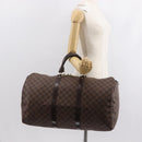 LOUIS VUITTON Damier Ebene Keepall 50 Boston Bag N41427 LV Auth 148143-23