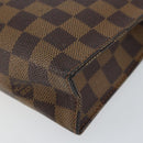 LOUIS VUITTON Damier Ebene Poche Toilette 26 Pouch N47543 LV Auth 148144-10