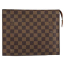 LOUIS VUITTON Damier Ebene Poche Toilette 26 Pouch N47543 LV Auth 148144-2