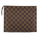 LOUIS VUITTON Damier Ebene Poche Toilette 26 Pouch N47543 LV Auth 148144-3