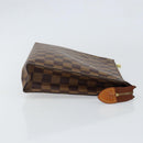 LOUIS VUITTON Damier Ebene Poche Toilette 26 Pouch N47543 LV Auth 148144-4