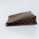 LOUIS VUITTON Damier Ebene Poche Toilette 26 Pouch N47543 LV Auth 148144-5