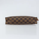 LOUIS VUITTON Damier Ebene Poche Toilette 26 Pouch N47543 LV Auth 148144-7
