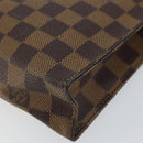 LOUIS VUITTON Damier Ebene Poche Toilette 26 Pouch N47543 LV Auth 148144-8