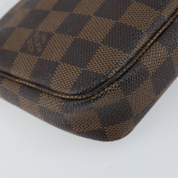 LOUIS VUITTON Damier Ebene Pochette Accessoires Pouch N41206 LV Auth 148145