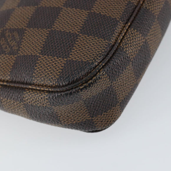 LOUIS VUITTON Damier Ebene Pochette Accessoires Pouch N41206 LV Auth 148145