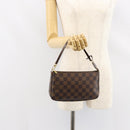 LOUIS VUITTON Damier Ebene Pochette Accessoires Pouch N41206 LV Auth 148145-21