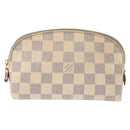 LOUIS VUITTON Damier Azur Pochette Cosmetic PM Pouch N60024 LV Auth 148147-13