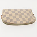 LOUIS VUITTON Damier Azur Pochette Cosmetic PM Pouch N60024 LV Auth 148147-5