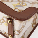 LOUIS VUITTON Monogram Charm Cabas Bron Hand Bag Brown White M95157 Auth 148150-14