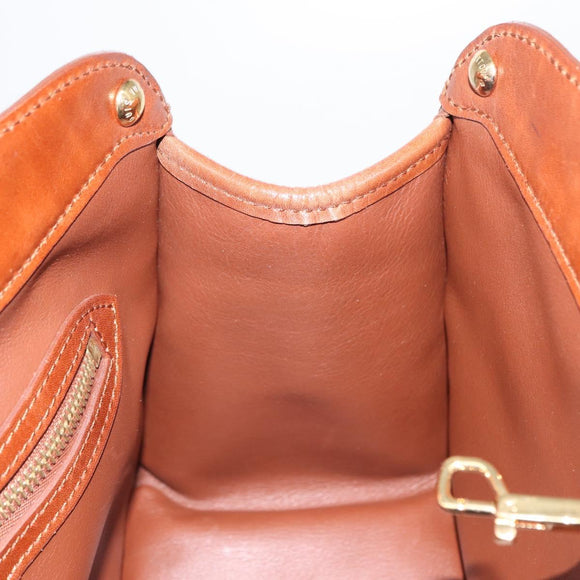 LOUIS VUITTON Monogram Charm Cabas Bron Hand Bag Brown White M95157 Auth 148150