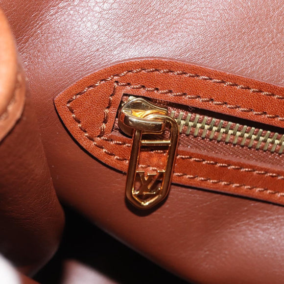 LOUIS VUITTON Monogram Charm Cabas Bron Hand Bag Brown White M95157 Auth 148150