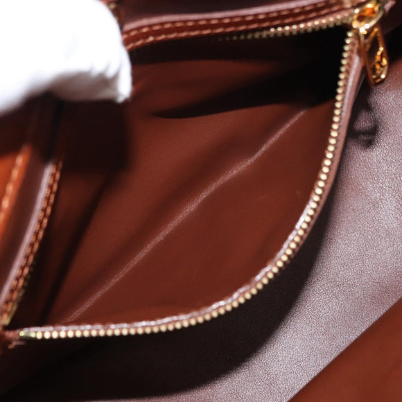 LOUIS VUITTON Monogram Charm Cabas Bron Hand Bag Brown White M95157 Auth 148150