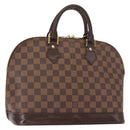 LOUIS VUITTON Damier Ebene Alma Hand Bag N51131 LV Auth 148151-1