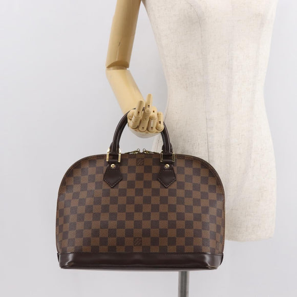 LOUIS VUITTON Damier Ebene Alma Hand Bag N51131 LV Auth 148151