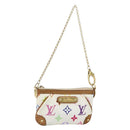 LOUIS VUITTON Multicolor Pochette Mira PM Hand Bag White M60096 LV Auth 148153-1