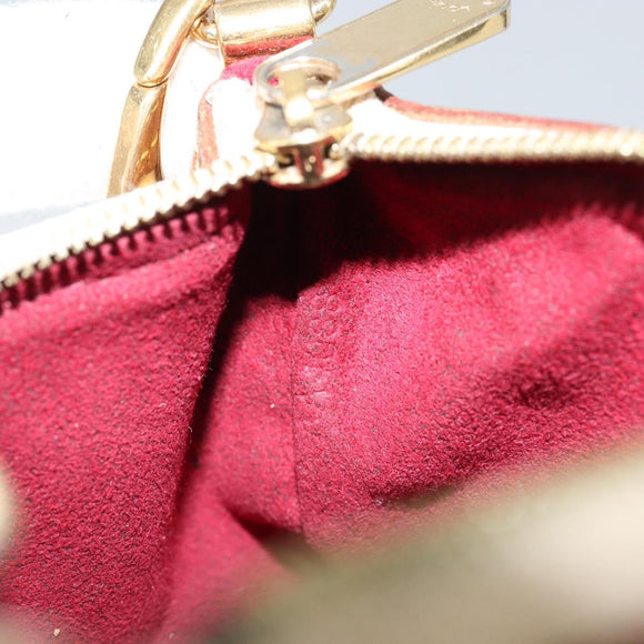 LOUIS VUITTON Multicolor Pochette Mira PM Hand Bag White M60096 LV Auth 148153