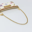 LOUIS VUITTON Multicolor Pochette Mira PM Hand Bag White M60096 LV Auth 148153-7